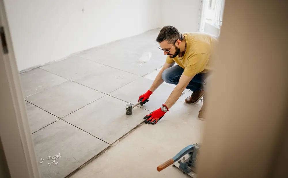 Bodenverlegung mit speziellem Boden